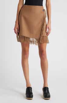 Rails Vista Fringe Detail Wool Blend Skirt