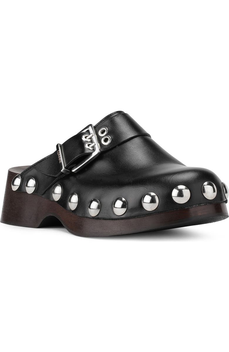Ganni Retro Studded Clog, Main, color,