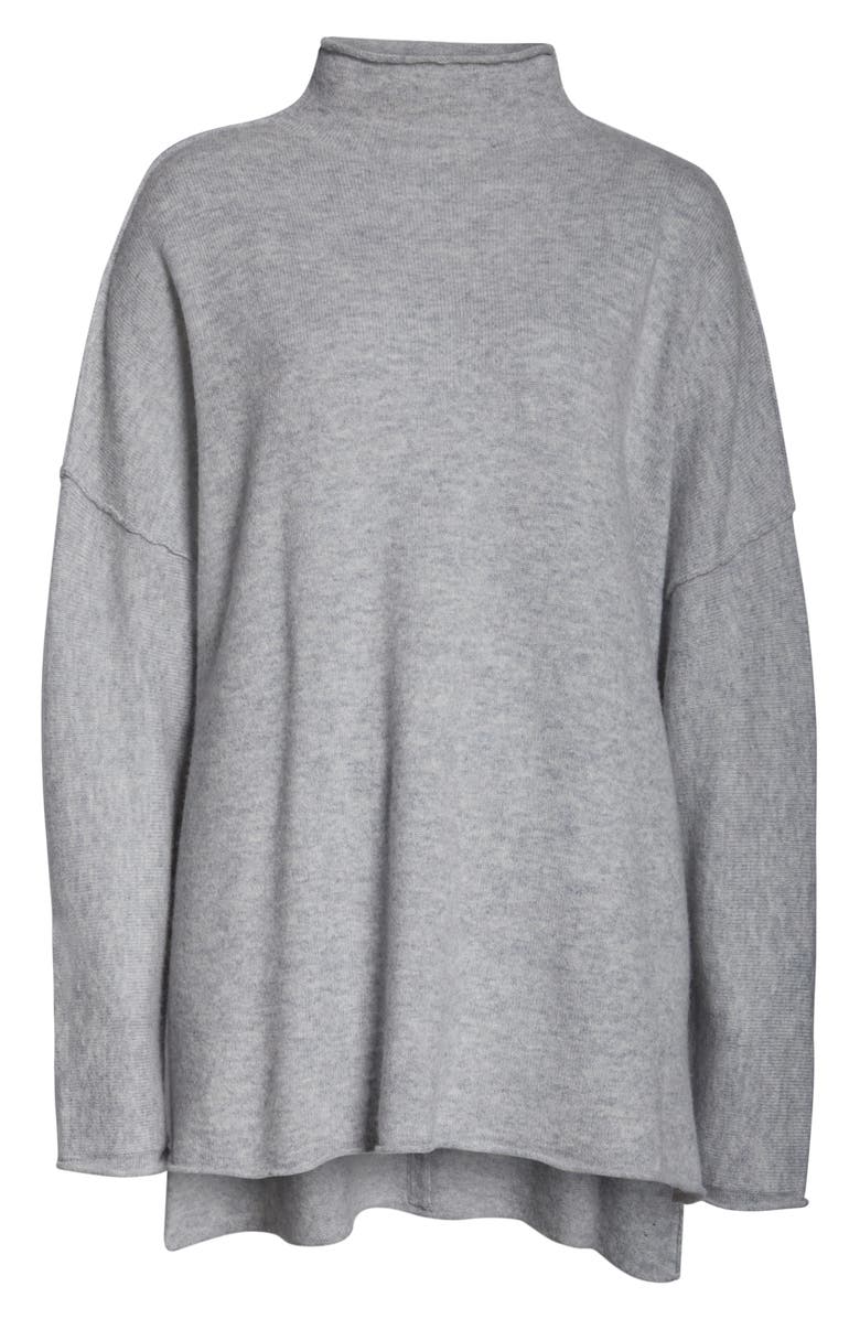 Zella Elevate Oversize Wool & Cashmere Mock Neck Pullover, Alternate, color, 