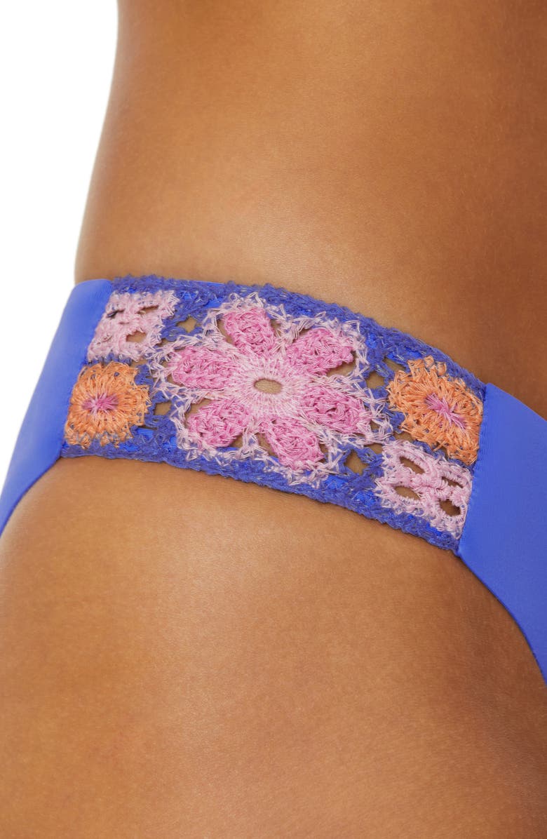 Isabella Rose Segovia Maui Side Tab Bikini Bottoms, Alternate, color, Periwinkle