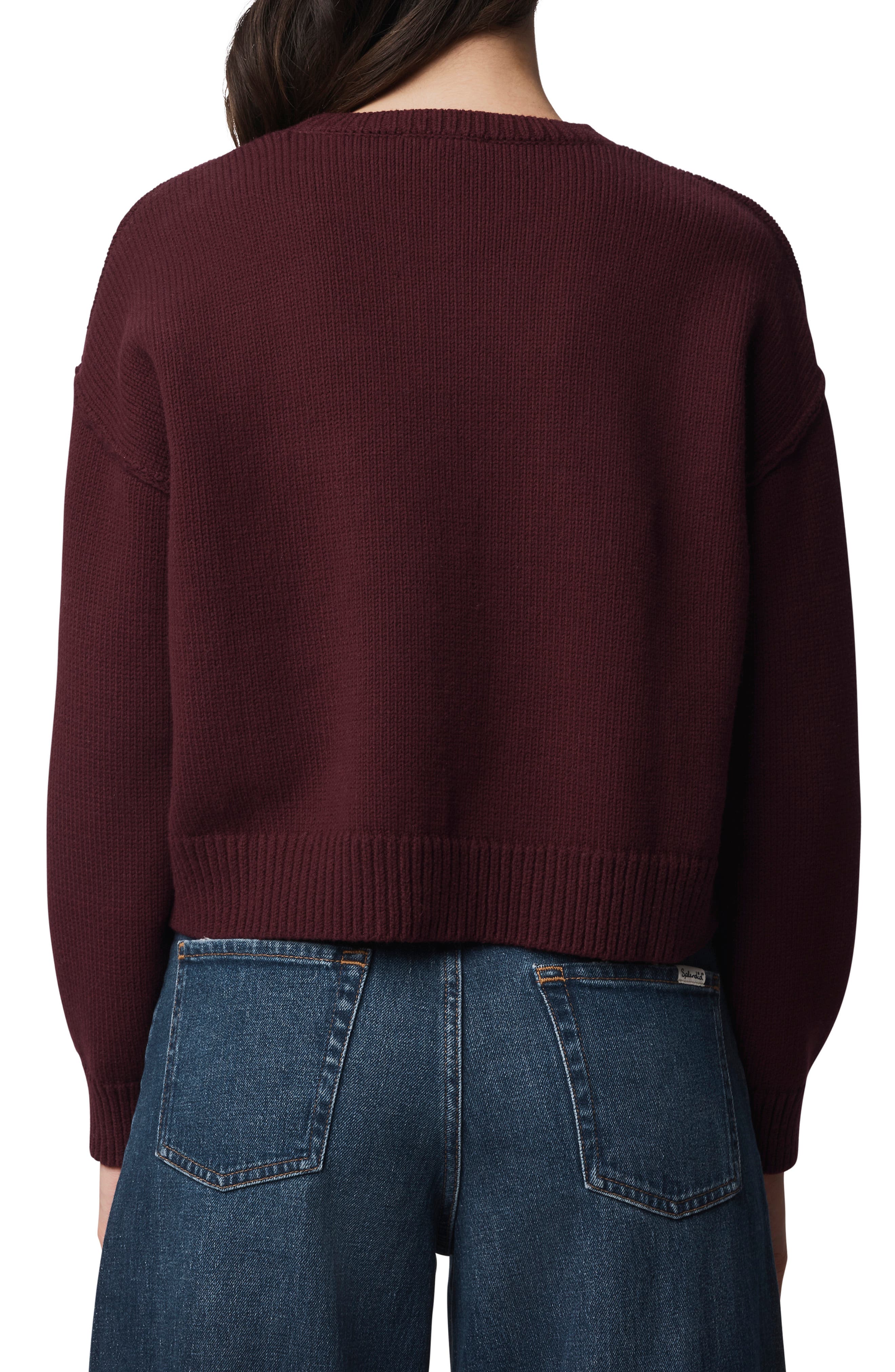 Delaney Crewneck Cotton Blend Sweater - image 2