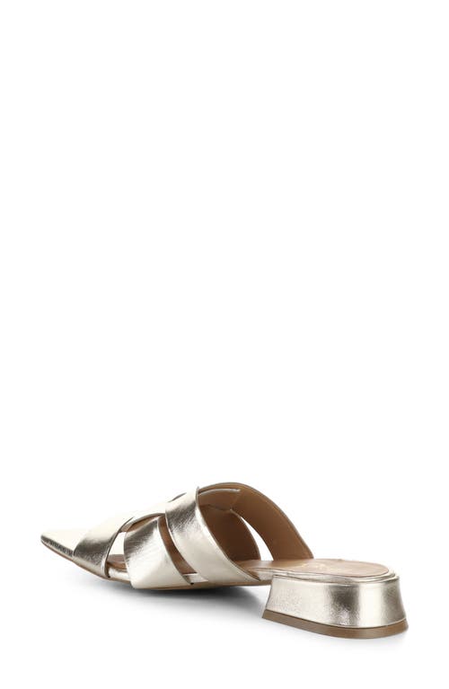 Bos. & Co. Ellis Slide Sandal In Gold