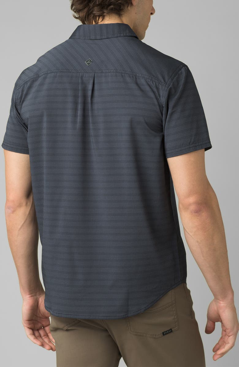 prAna Men's Cayman Stripe Short Sleeve Button-Up Shirt, Alternate, color, 