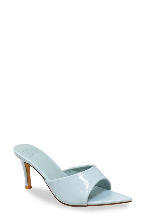 Glossy Finish Stiletto Sandal (Women)