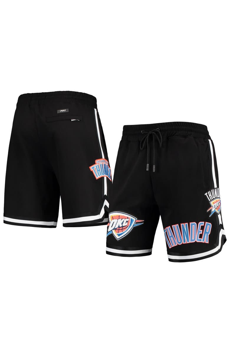 PRO STANDARD Men's Pro Standard Black Oklahoma City Thunder Chenille Shorts, Main, color, 
