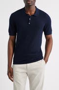 Robert Barakett Skelling Textured Polo Sweater
