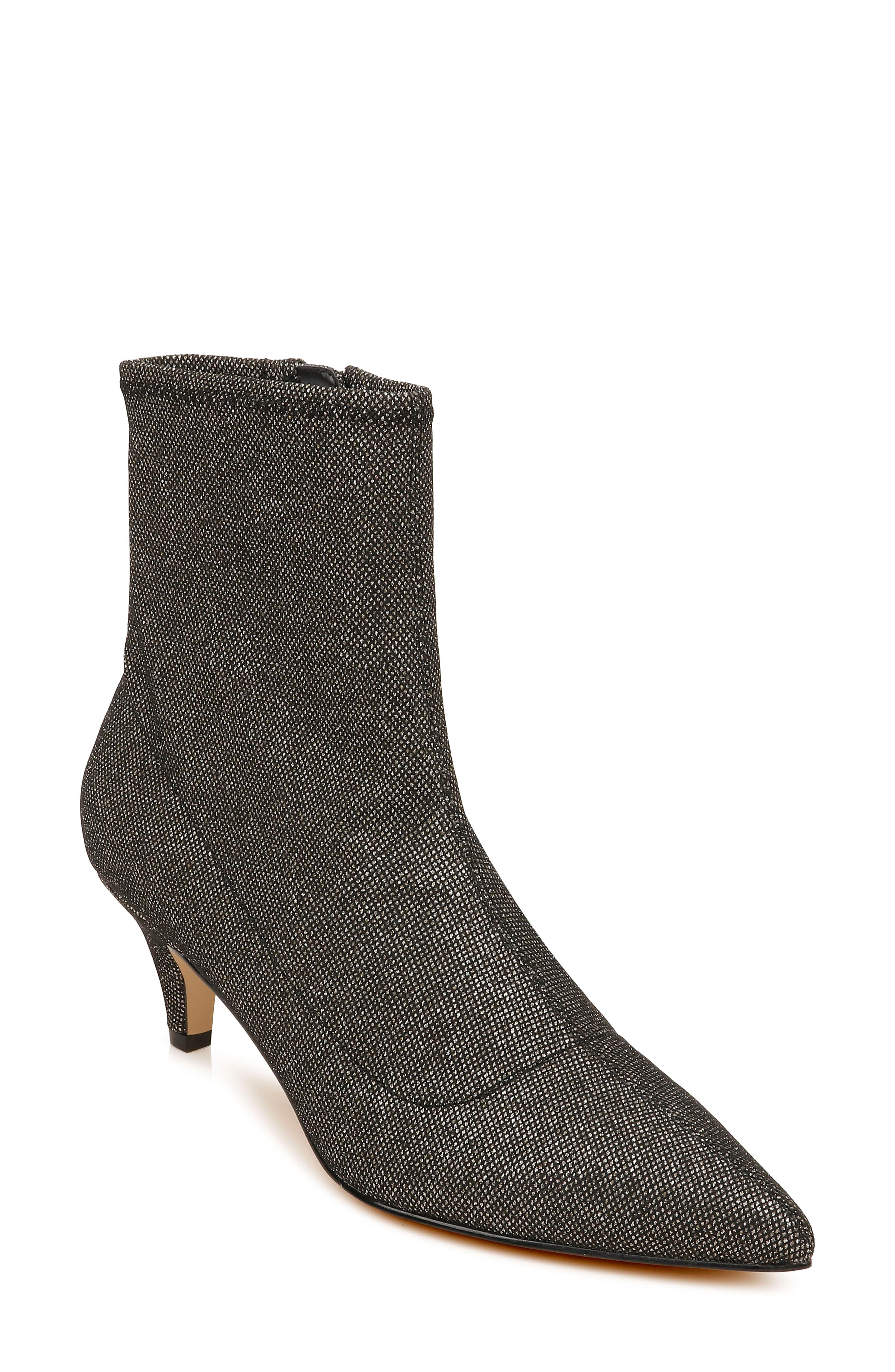 Pointed Toe Bootie, Main, color, SMOKE FABRIC