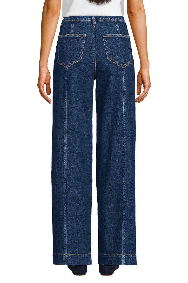 Soft Denim High Rise Wide Leg Utility Jeans, Alternate, color, Crawford Wash