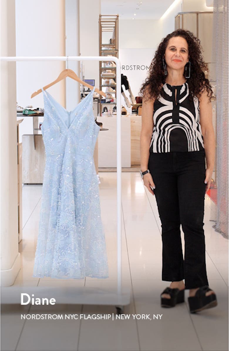 Audrey Beaded Sleeveless Chiffon Dress, sales video thumbnail