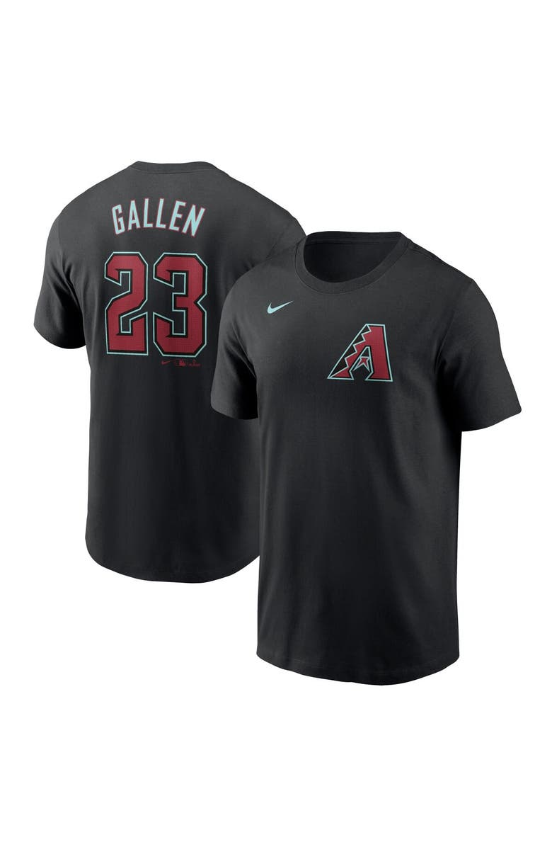 Nike Men's Nike Zac Gallen Black Arizona Diamondbacks 2024 Fuse Name & Number T-Shirt, Alternate, color, 