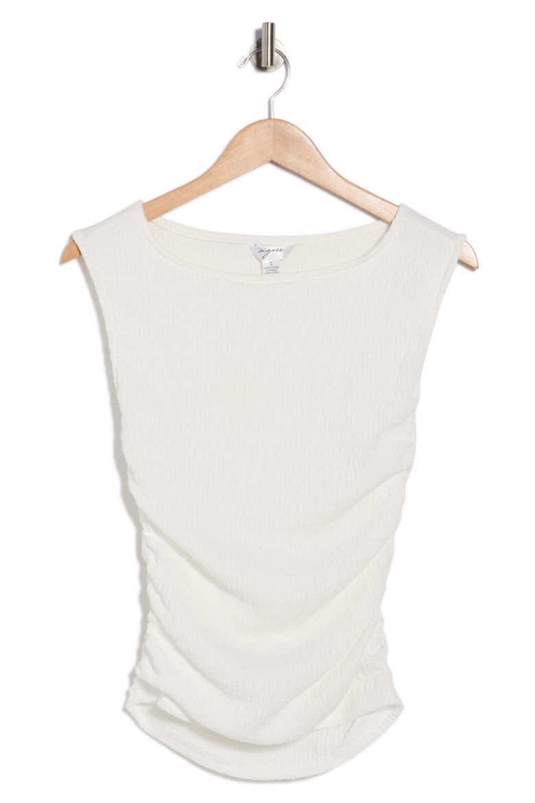 Textured Boatneck Tank, Alternate, color, WHITE