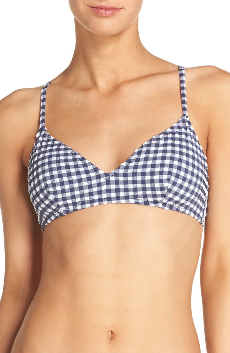 J.Crew French Cross Back Bikini Top, Main, color, 