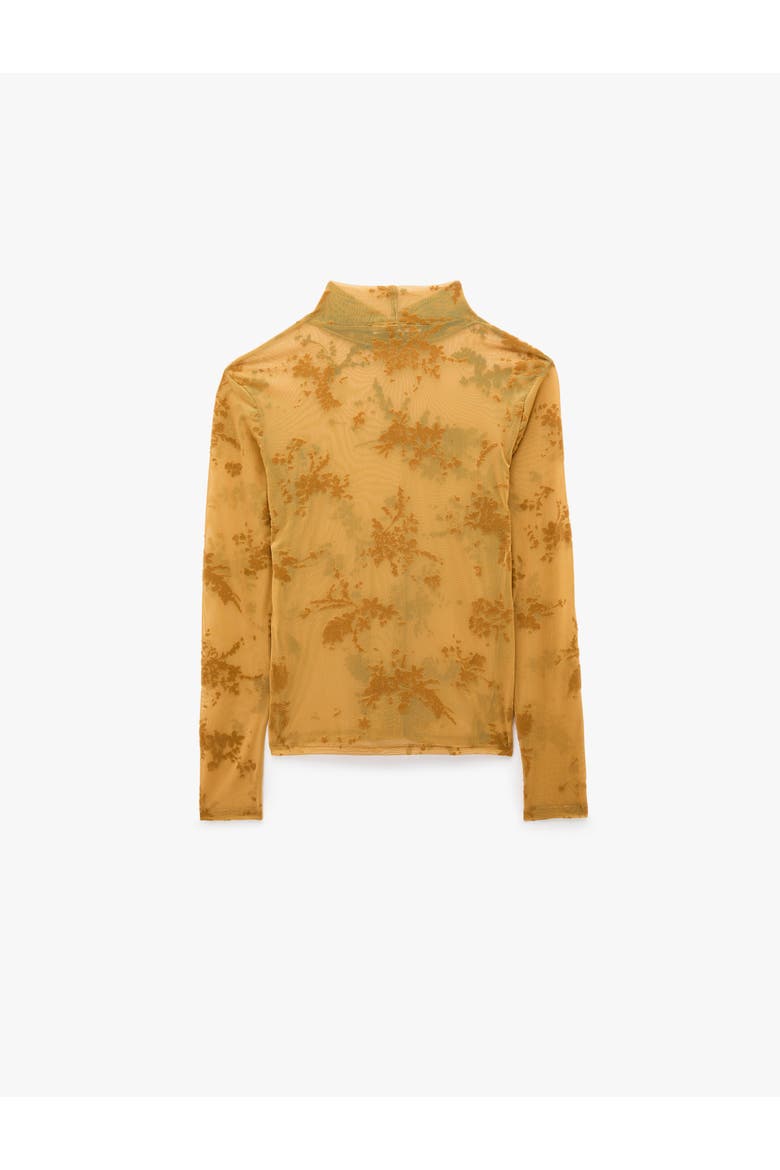 High Neck Blouse, Alternate, color, YELLOW