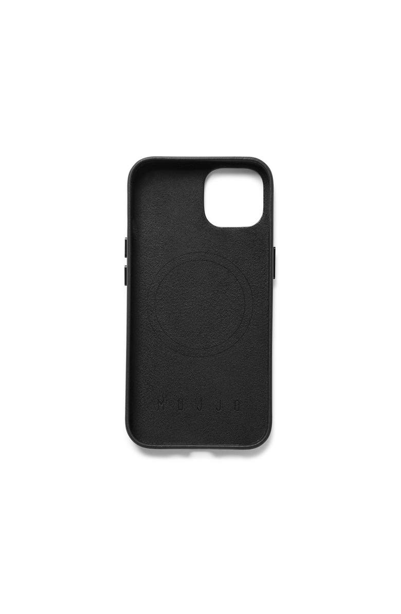 MUJJO Full Leather Case for iPhone 14 and 13, Alternate, color, Black