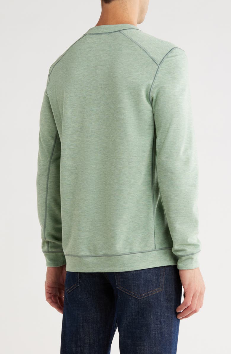 NICOBY Mélange Reversible Long Sleeve Shirt, Alternate, color, Green