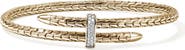 John Hardy Spear Flex Cuff, Diamonds, 4mm
