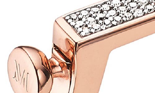 Monica Vinader Signature Thin Diamond Bangle In Burgundy