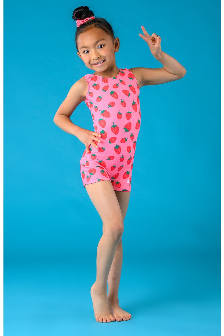 Strawberry Fields Unitard, Alternate, color, Strawberry Fields