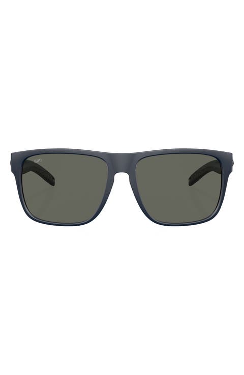59mm Polarized Square Sunglasses