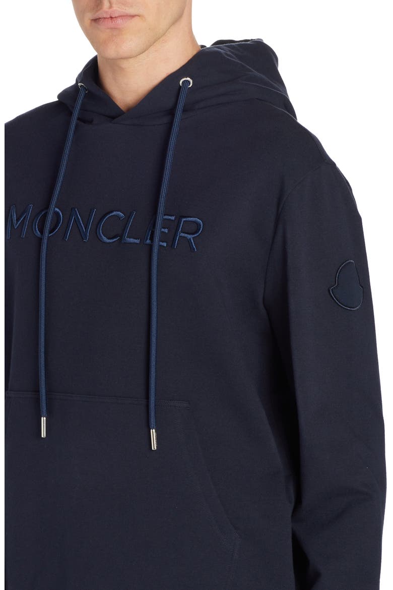 Embroidered Logo Hoodie, Alternate, color, NAVY