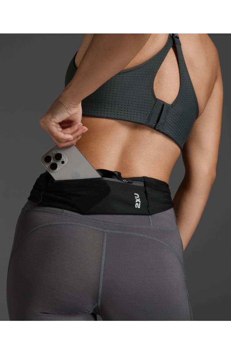 2XU Run Belt, Alternate, color, Black/Black
