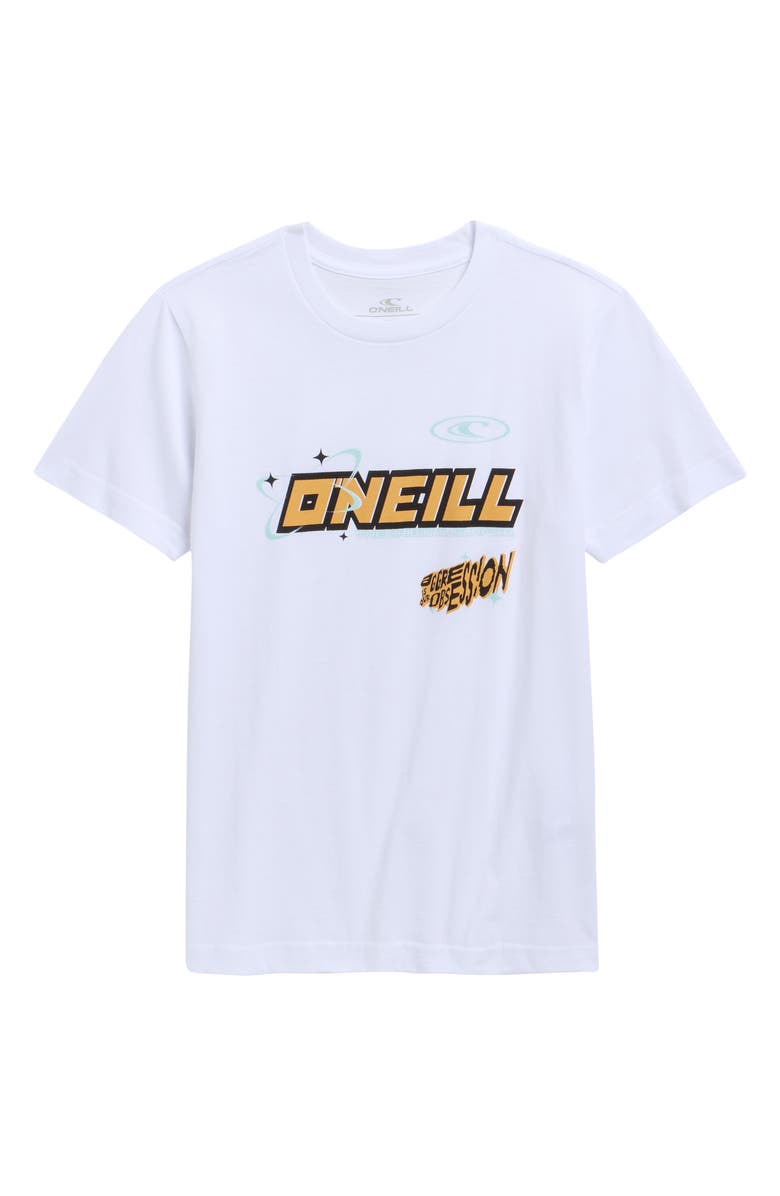 O'Neill Kids' Atoms Sphere Cotton Graphic T-Shirt, Main, color, White