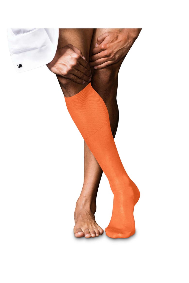 No. 9 Egyptian Cotton Luxury Dress Socks, Main, color, Fire
