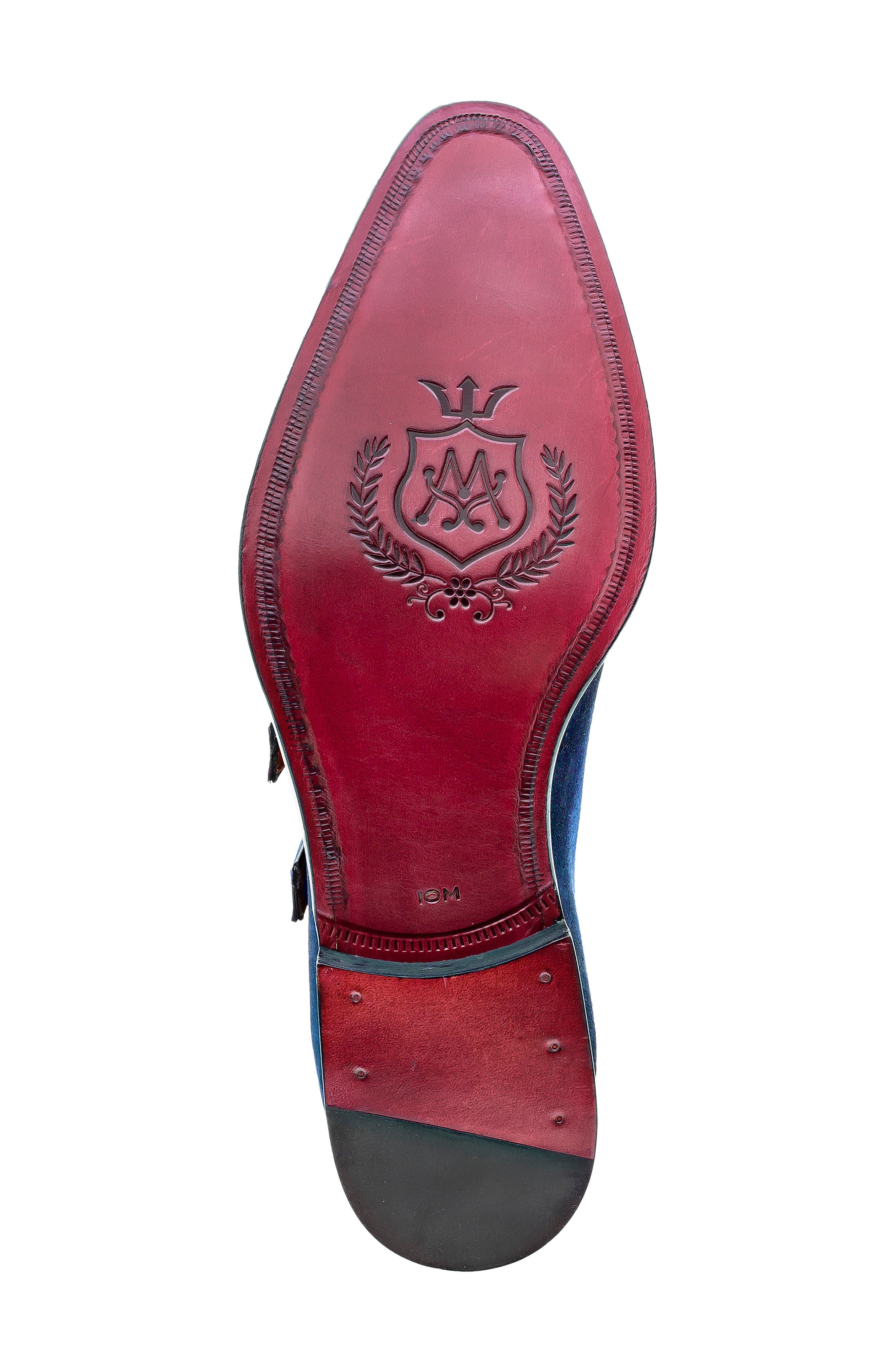 Cascade Double Monk Shoe, Alternate, color, INDIGO