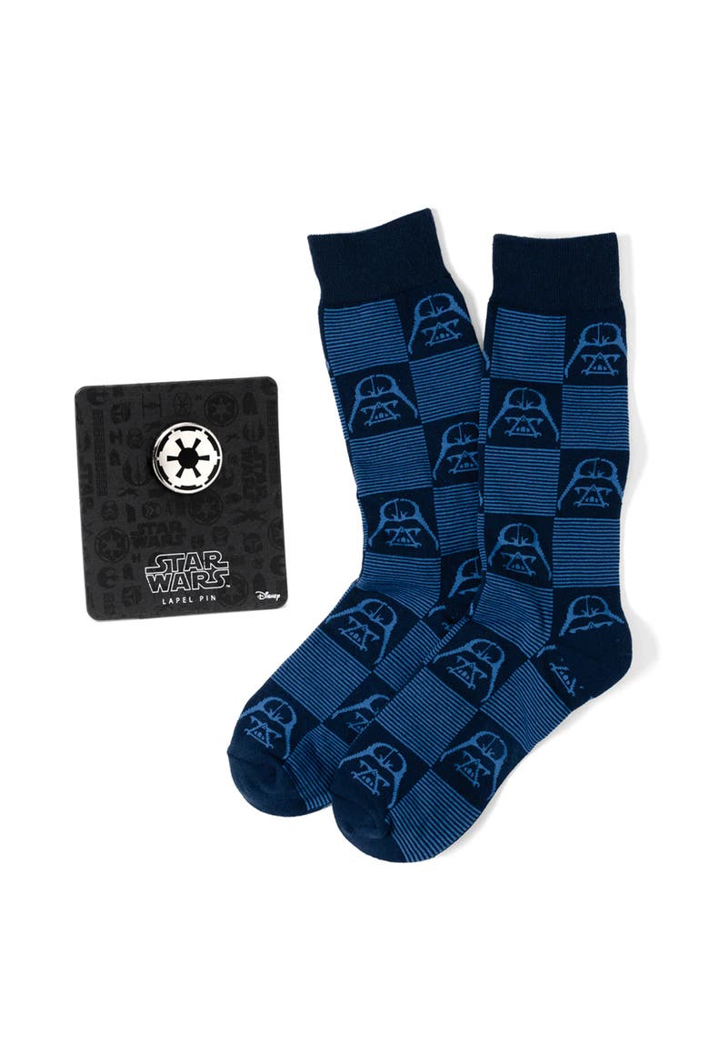 x Star Wars™ Darth Vader Lapel Pin & Socks Set, Main, color, MULTI