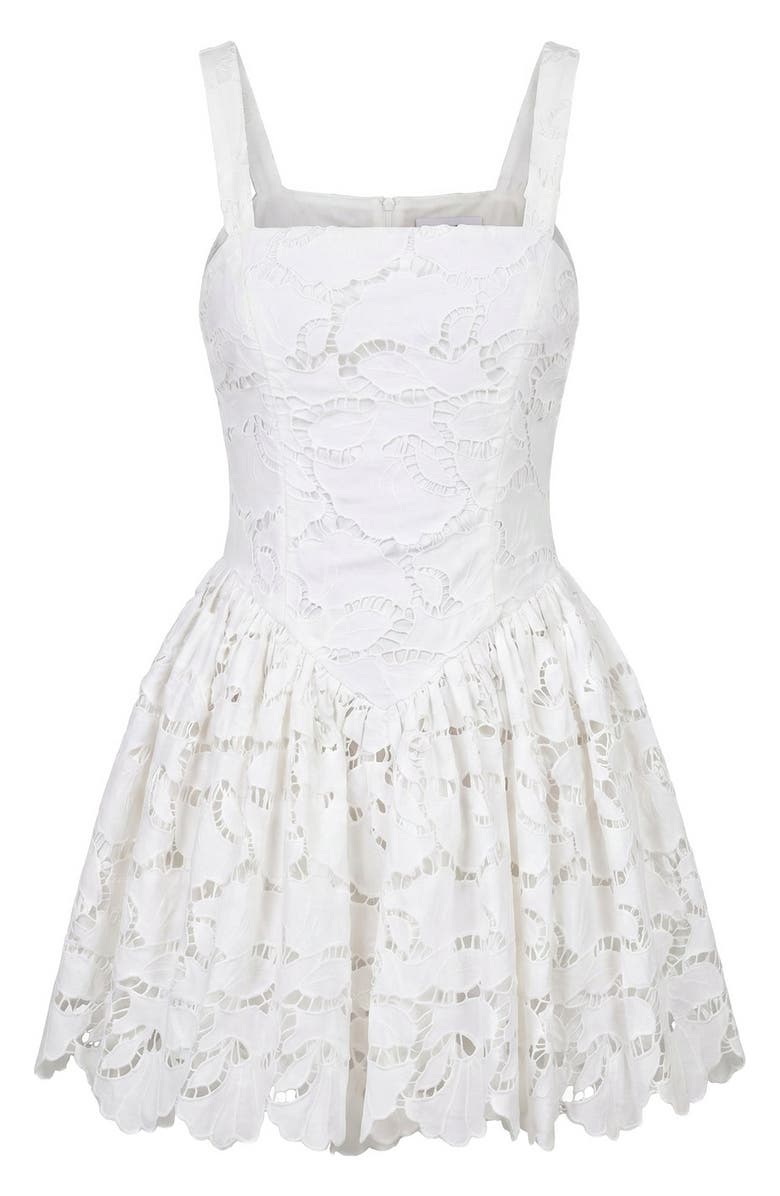 NICHOLAS Vittoria Mini Dress, Alternate, color, Ivory
