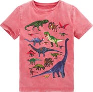 Mini Boden Kids' Washed Dino Graphic Cotton T-Shirt