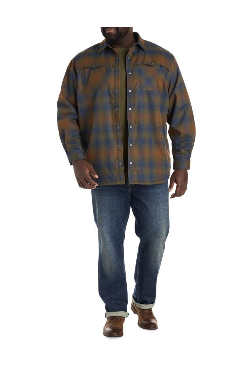 O
Neill Big 
Tall Ranchero Western Shirt Jacket, Alternate, color, Army Green