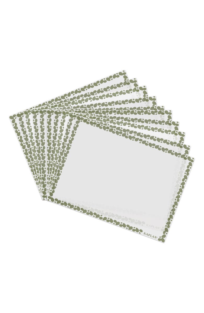 Kaplan Early Learning Company Tabletop Messy Mat - Set of 10, Main, color, White