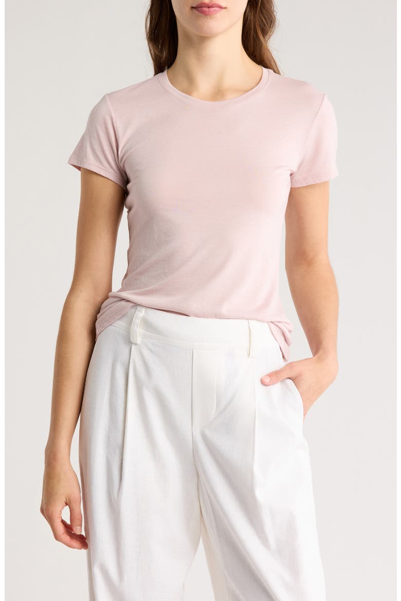 Slim Fit Crew Tee, Main, color, ROSE PEARL