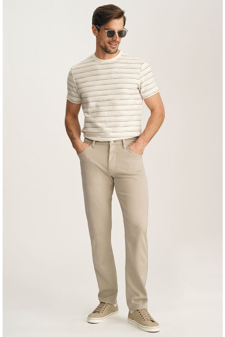 Courage Stretch Twill Straight Leg Pants, Alternate, color, CASHMERE CLOUD LUXE