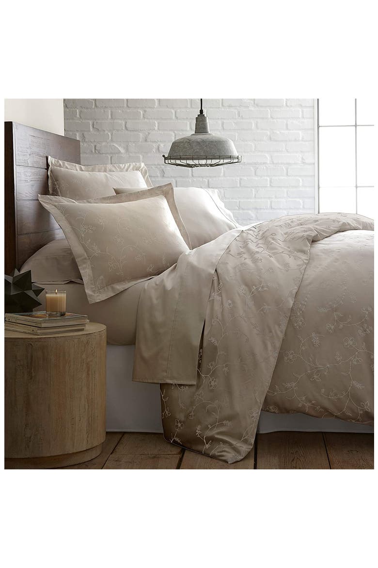 Premium Collection 300-Thread Count Duvet Set, Main, color, SWEETBRIER SOFT SAND