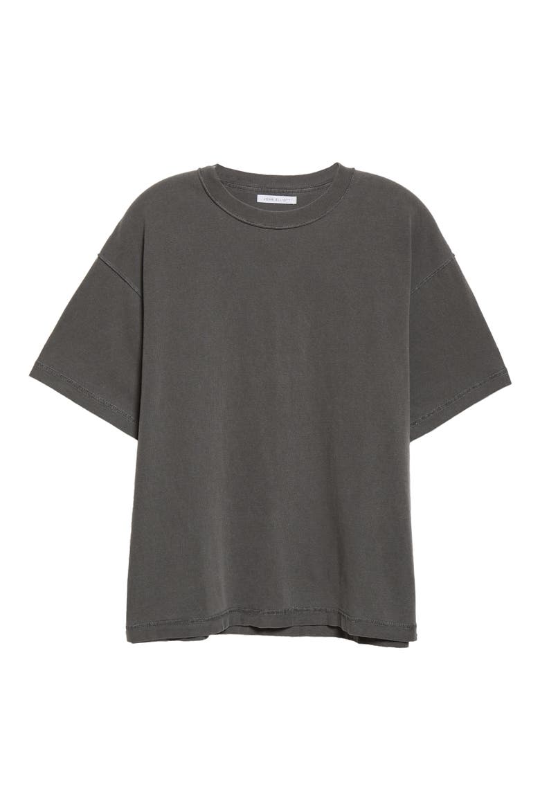 Men's Oversize Reverse Crop T-Shirt, Alternate, color, WASHED BLACK