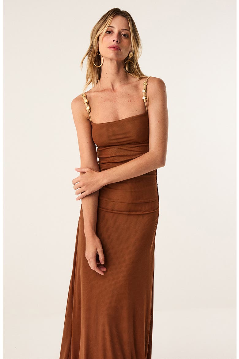 Rumi Long Dress, Alternate, color, MEDIUM BEIGE