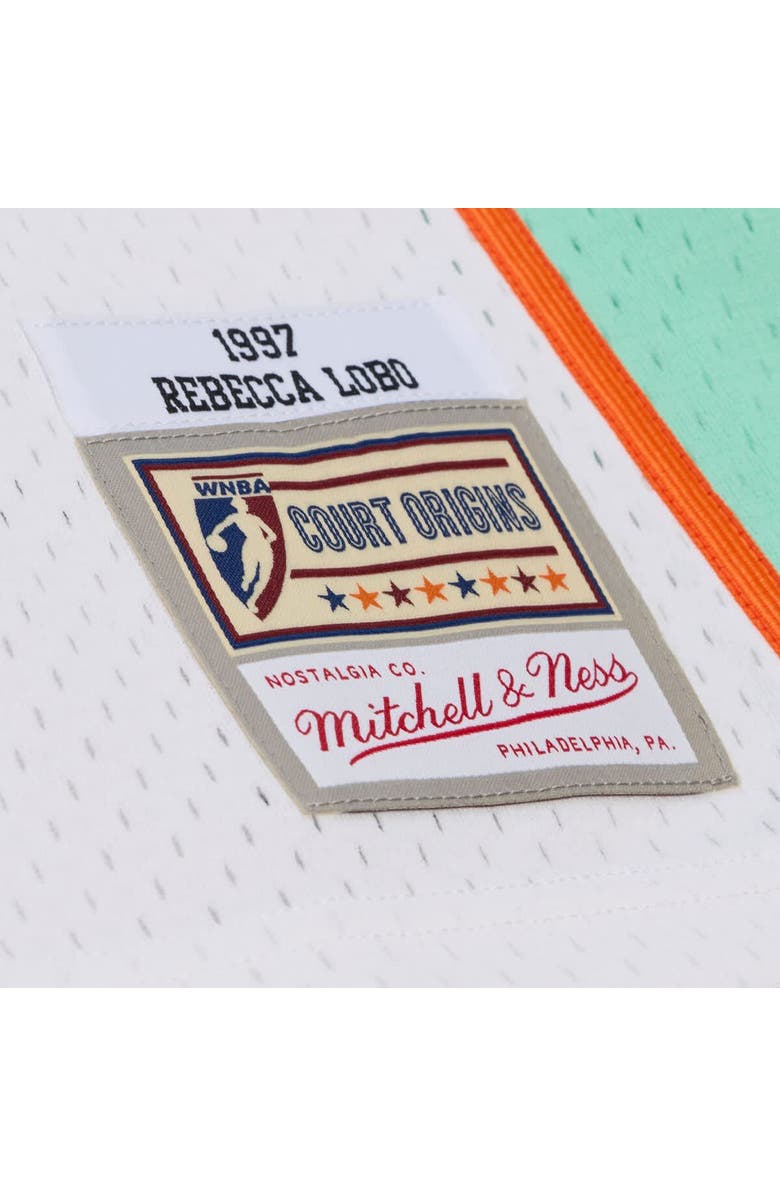 Mitchell & Ness Unisex Mitchell & Ness Rebecca Lobo White New York Liberty Court Origins Swingman Jersey, Alternate, color, White