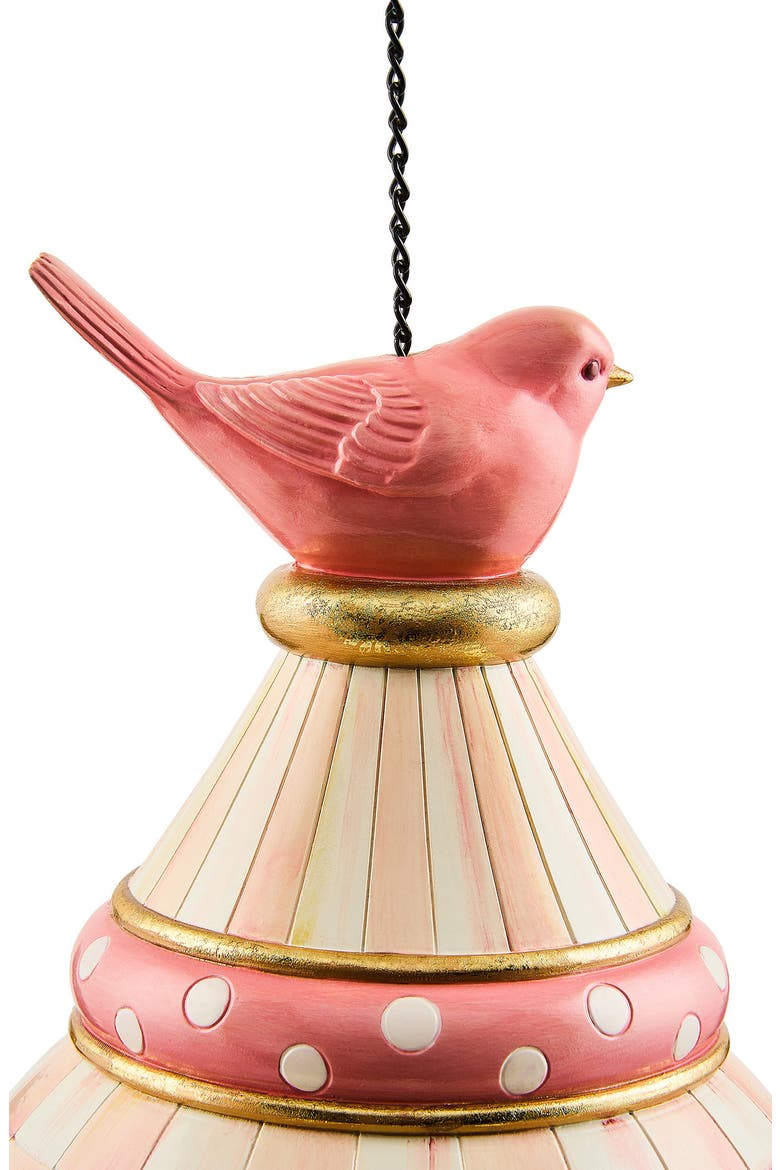 Rosy Check Pendant Bird Feeder, Alternate, color, ROSY