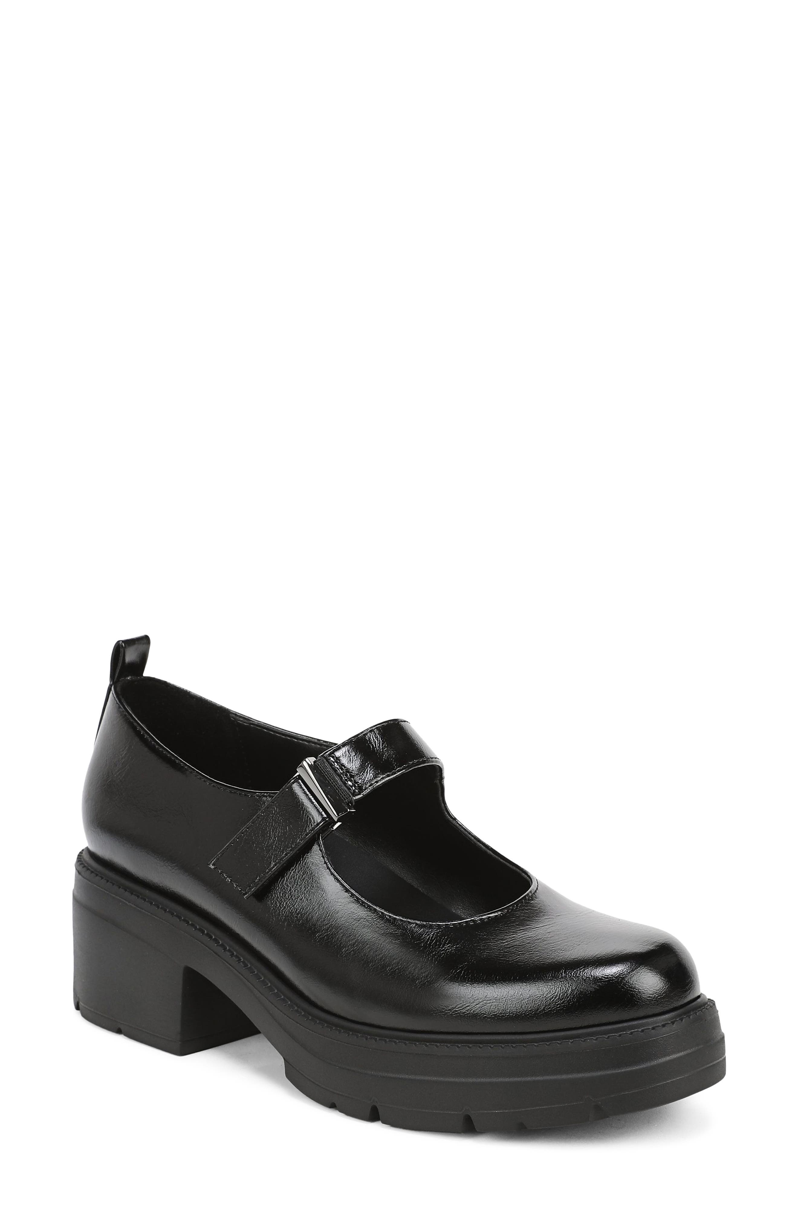 Faux Leather Platform Mary Jane