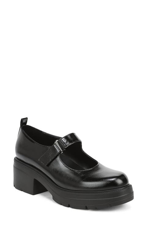 Faux Leather Platform Mary Jane