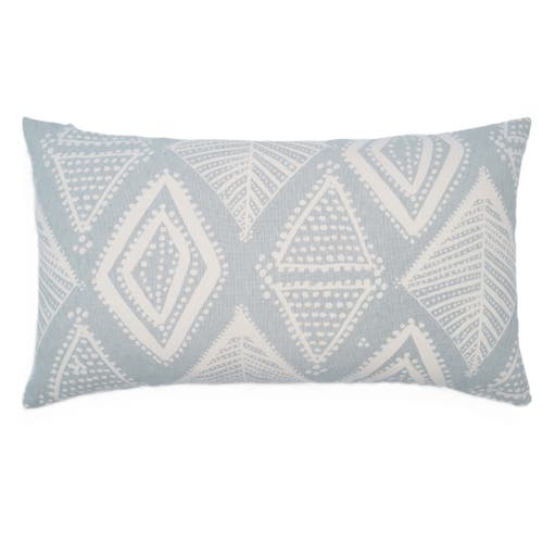 Naki & Ssam Artisan Mirage Intricate Arabesque Pattern Lumbar Pillow Cover In Blue