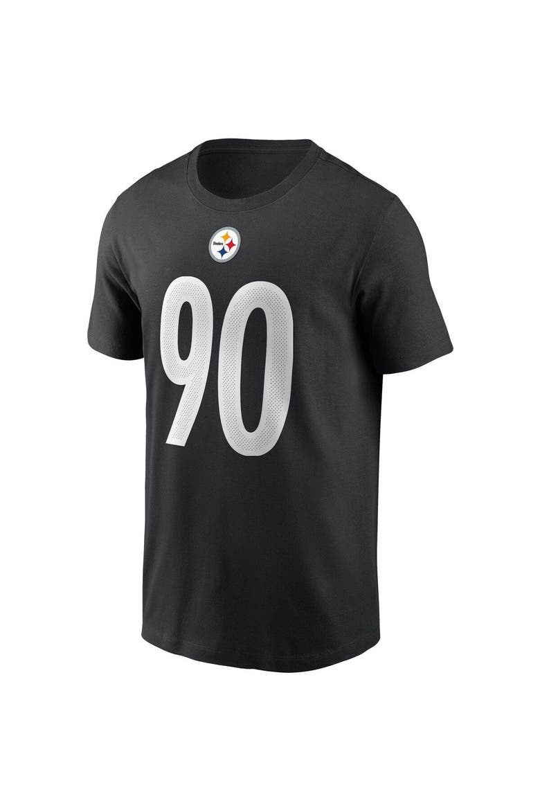 Men's Nike T.J. Watt Black Pittsburgh Steelers Name & Number T-Shirt, Alternate, color, BLACK