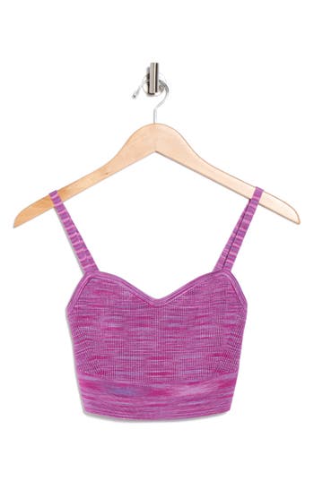 Ramy Brook Tennie Ribbed Crop Top In Purple