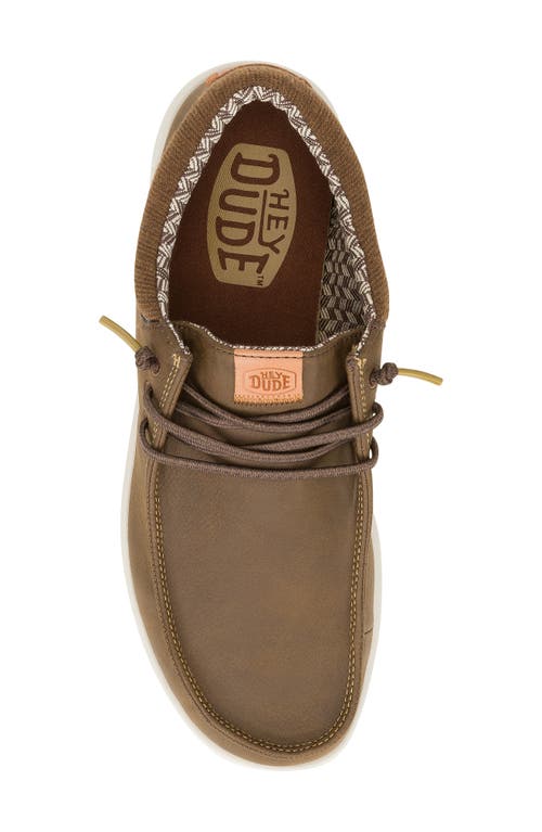 Hey Dude Paul Classic Lace-up Leather Loafers In Brown