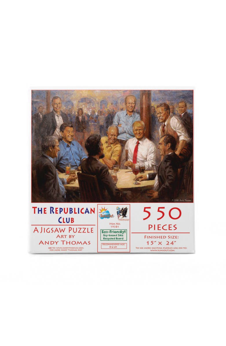 Sunsout The Republican Club 550 piece Jigsaw Puzzle for Adults, Alternate, color, 