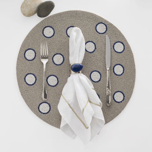 Joanna Buchanan Gold Trim Linen Dinner Napkins, Set Of Two In White