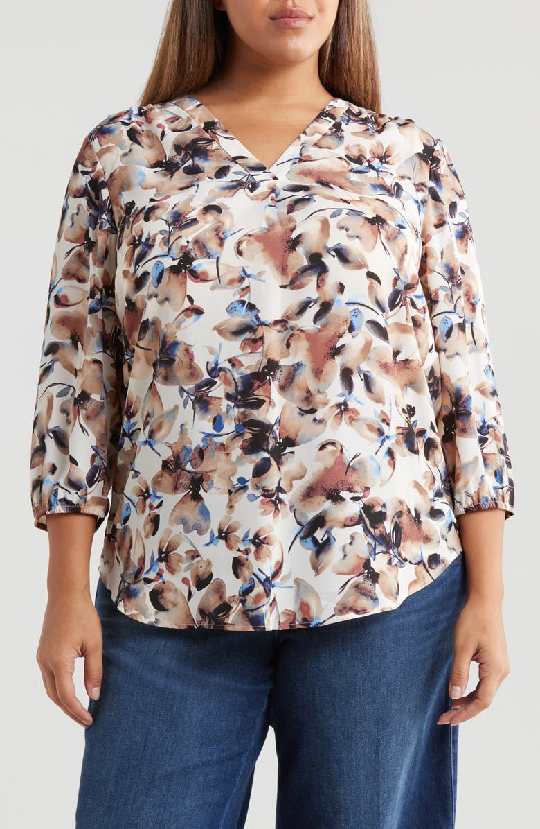 Jones New York V-Neck Tunic Top, Main, color, 