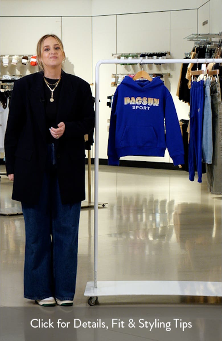 Kids' Logo Cotton Blend Hoodie, sales video thumbnail